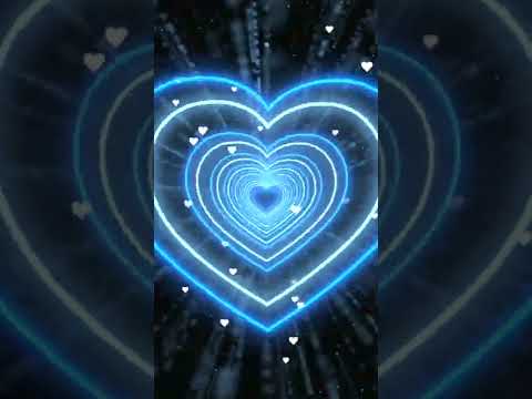 Heart Background💙💙Heart Tunnel | Animated Background | Wallpaper Heart | Neon Heart Tunnel