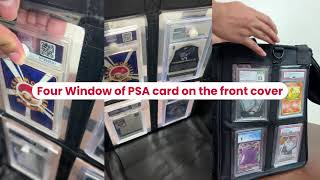 Protect and showcase your collection with EVORETRO Graded Card Slab Binder and Collector's Bag!