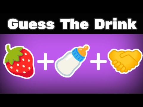 CAN YOU GUESS THE DRINK BY EMOJI | Emoji Quiz🍸🍷