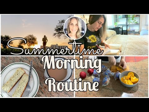 Summertime Morning Routine 2021 | Large Family Homeschool Mom life | Bible Devotion