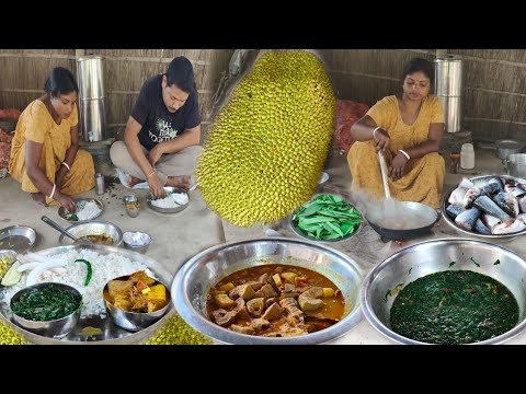 Jackfruit curry recipe and Jhul shak | village Bengali cooking and village lifestyle | Desi khana