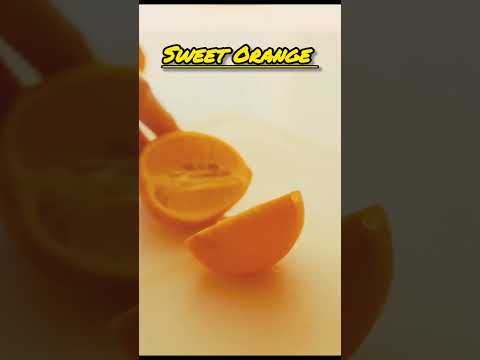 Slicing orange into Haft #fruits#fruitlovers #orange #satisfying #viral #trending #shorts