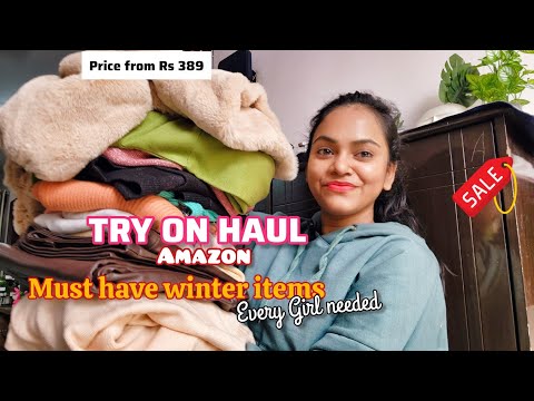 Winter must haves haul || Amazon Winter essentials #haul @@amazonfashionin #giveaway