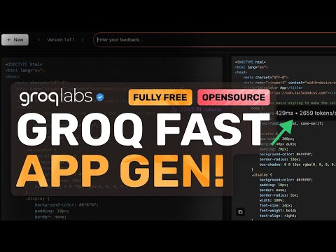 GroqLabs Llama 3.3 AppGen : This SUPER-FAST Coder can Generate Apps in MILLISECONDS!