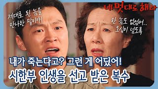 [네 멋대로 해라/Do it Your Way] EP2(하) | 초반부터 몰아치는 윤여정&양동근 명연기! 하루 아침에 시한부 인생을 선고 받은 복수 MBC020704방송