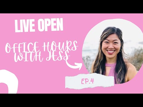 Ep 4 of LIVE OPEN Office Hours with Jess - General PhD Application Tips