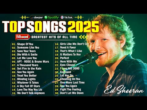 Ed Sheeran, Adele, Bruno Mars, Maroon 5, Rihanna,The Weeknd, Shawn Mendes, Doja Cat 🔥💎Top Songs 2025