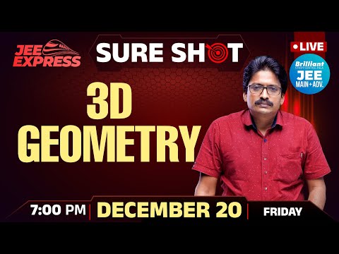 JEE EXPRESS | SURE SHOT | 3D Geometry | PYQ JEE Main | 20th Dec 2024