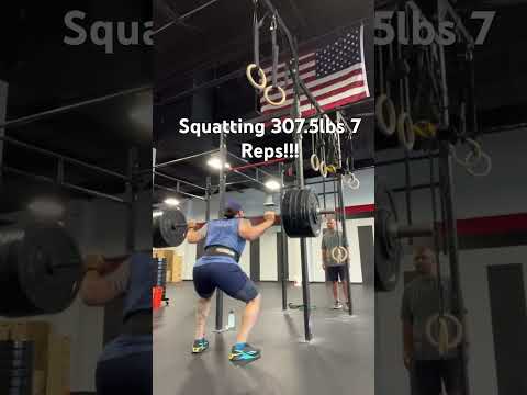 Back Squat Heavy 7 Reps #fitness #backsquat #crossfit #bodybuilding #gym #squats #strengthtraining