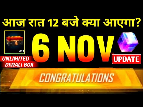 6 November🔥 New Event + Unlimited Diwali Box Trick😳| Magic Cube Store Update | Free Fire New Event