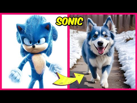 Sonic The Hedgehog 3 AS DOGS 🐶 + Guess The Voice + Their Favorite Foods & More! | Shadow, Sonic