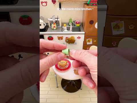 Mini kitchen set ASMR Mini cooking Re-ment #rement #minicooking #minifood #miniature