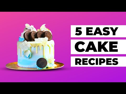 5  Easy  Cake Recipes | Cakes, Cookies & Cupcakes for Toddlers & Kids