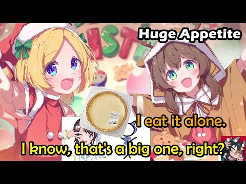 Akirose, Subaru, and Zeta's Watching Matsuri Endlessly Devouring So Many Food【Hololive English Sub】