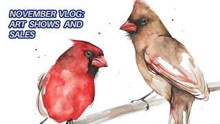 November Art Vlog - Art Shows and Sales :)