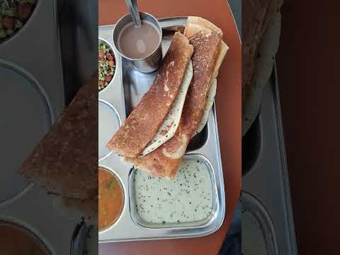 Dosa with Sambhar, Nariyal chatani in breakfast at Alder mess, IIT mandi #breakfast #iitmandicampus