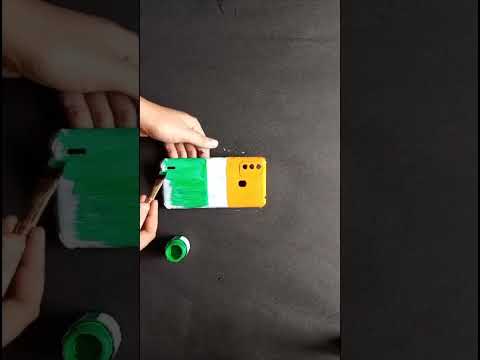 Tricolour mobile cover craft ideas| #shorts #youtubeshorts #viral #india |