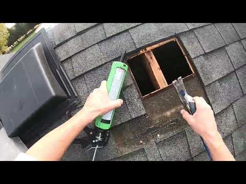 Switching out a roof box vent