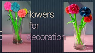 A bunch of flowers with colourful paper| Bouquet |change your room decoration with paper flowers