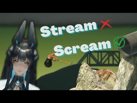 Stream OR Scream?│Getting Over It [Serafina/AuroraLiveVR]