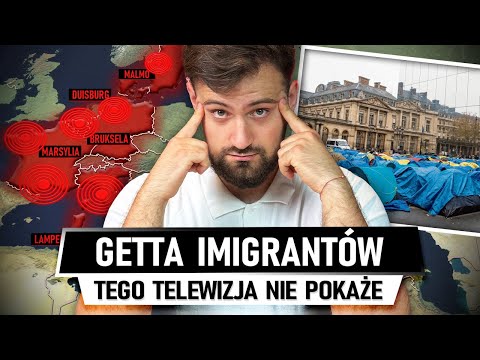 Europejskie GETTA dla IMIGRANTÓW - Tego NIE POKAŻĄ