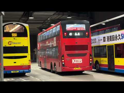 Buses in Hong Kong January 2025