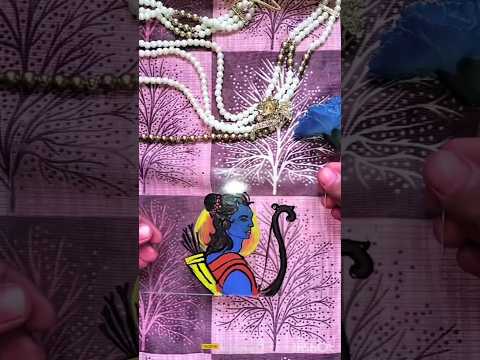 glass painting for ram ji 🙏😱#drawing #viralvideo