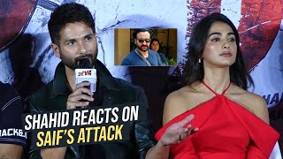 Shahid Kapoor Reacts On Saif Ali Khan Attack | Deva Trailer Launch