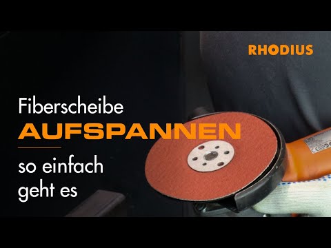 Fiberscheibe aufspannen – so einfach geht es