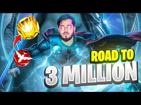 🔴ROAD TO 3 MILLION SUBS  FULL JOSH🤩AND FULL ENJOYMENT🎯🥳+TO TOP 1#freefirelive #rai⭐#gyangaming#short