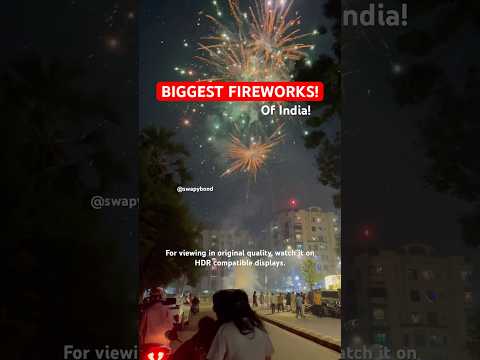 This Is What The Most Powerful Fireworks Display Of India Looks Like! #shorts #shortsviral