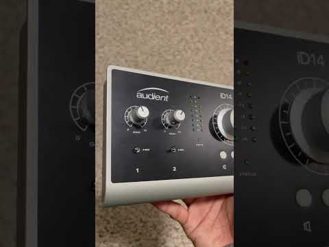 iD Button on Audient iD14 audio interface gives you console style monitor control!