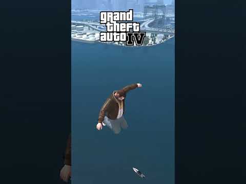 Falling from sky to water in GTA games! #gtaevolution