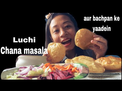 Luchi and Chana masala 😋 | Mukbang video | Banshree Debbarma Vlogs