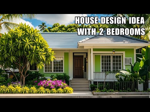 Stunning Small House Design Idea with 2 Bedrooms - Country Home Tropical Type