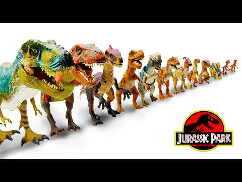 MASSIVE Vintage Jurassic Park Collection: BIGGEST TO SMALLEST | T-Rex, Atrociraptor & More!