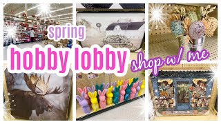 HOBBY LOBBY SPRING 24 - Shop with me for early spring decor, Valentines Day and St Patricks Day