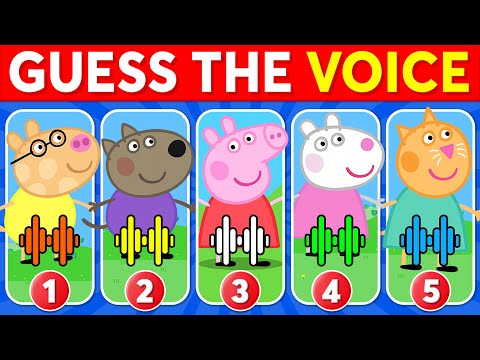 Guess the Peppa Pig Characters by Their Voice 🐷✅ ~ Peppa Pig Quiz