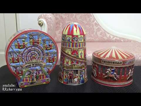 Churchill's Carousel Tin, Big Wheel Tin, Helter Skelter Tin