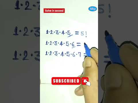 1.2.3.4.5.6|product of first n natural numbers|product of numbers #maths #mathtricks #mathstricks