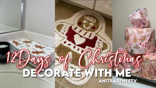 CHRISTMAS GINGERBREAD DECOR DECORATE WITH ME : 12 Days of Christmas