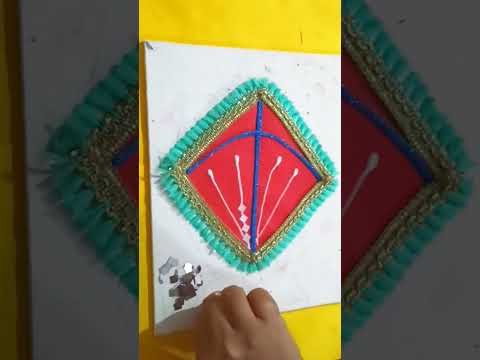 Makar sankranti Kite decoration #makarsankranti #kitedecoration #shortsfeed #trendingshorts #shorts