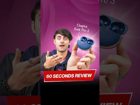 OnePlus Buds Pro 3 review in 60 seconds 😍 | #oneplus #oneplusbuds