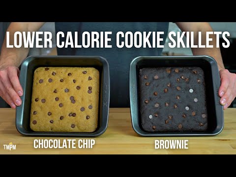 These Chocolate Chip Cookie Skillets have only 236 Calories per Serving