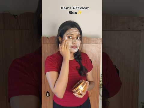 how i get clear skin✨#shorts #skincare #clearskin #homeremedies #brightingskin