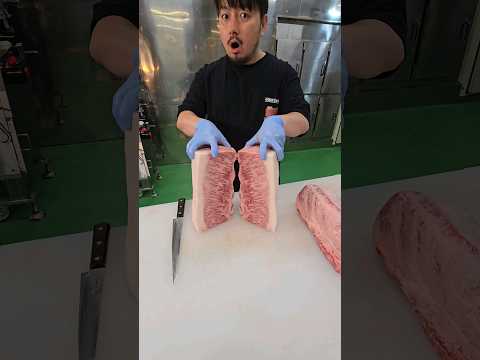 サーロインを縦にカットしてみた🔪wagyusirloin🥩