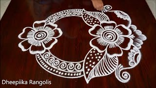 NewYear 2023 Special Freehand Rangoli | Sankranthi Muggulu | Maragazhi Kolam