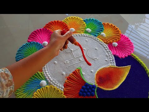 Easy Diwali Rangoli designs