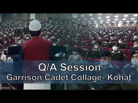 Question Answer Session With Garrison Cadet College Kohat | Hammad Safi