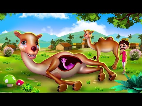 गर्भवती ऊँटनी - Pregnant Camel Story | Hindi Kahaniya Comedy Hindi Animal Moral Stories JOJO TV